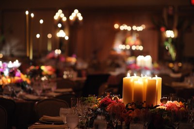 Candlelight Reception Lighting at Rittenhouse Hotel