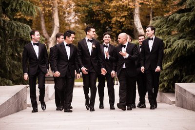 Groomsmen at Barnes Foundation Wedding