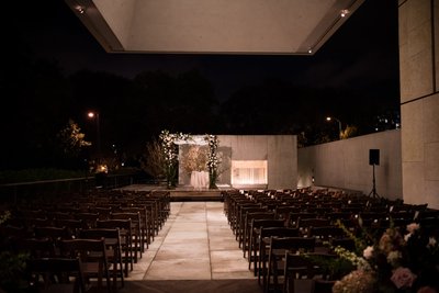 Wedding Ceremony Setup at Barnes Foundation