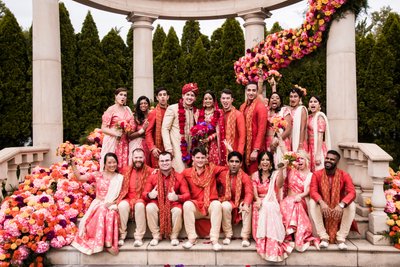 Large Group Portraits at Indian Weddings