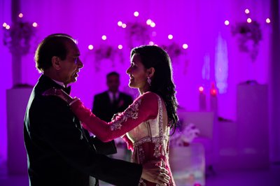 Bride and Father Dance at Indian Wedding