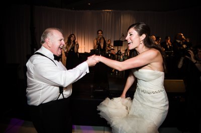 Bride Dancing with Dad at Kimmel Center Reception