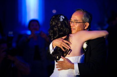 Bride and Father's Dance at Franklin Institute