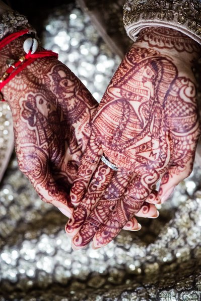 Henna Decorations on Hands