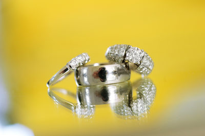 Wedding Details - Wedding Rings on Yellow