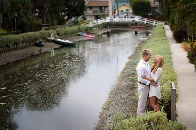 Venice Canal Engagement Session Photographer