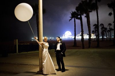 Late night Santa Monica Pier Wedding - Los Angeles Wedding, Mitzvah & Portrait Photographer - Next Exit Photography