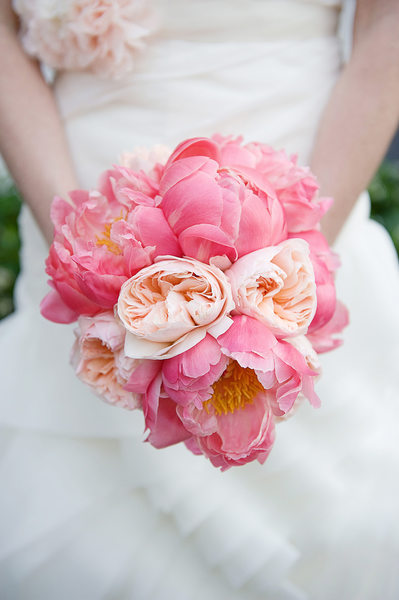 Wedding Details - Pink Peony Bridal Bouquet