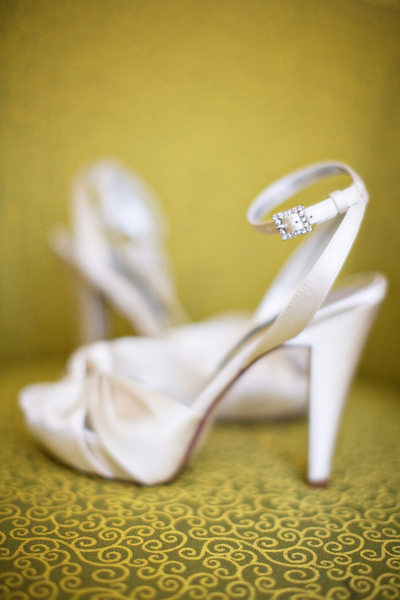 Wedding Details - Wedding Shoes on Yellow