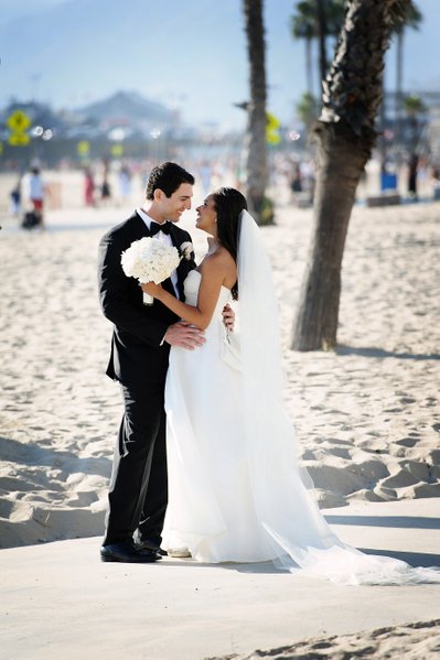 Happy Married Couple on the Beach in Santa Monica