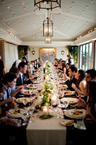 Elegant Long Table Dinner Reception Wedding Photography - Los Angeles Wedding, Mitzvah & Portrait Photographer - Next Exit Photography