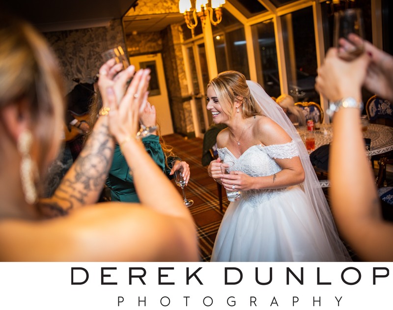 Bride having a laugh at Marine Troon Bride having a laugh at Marine Troon