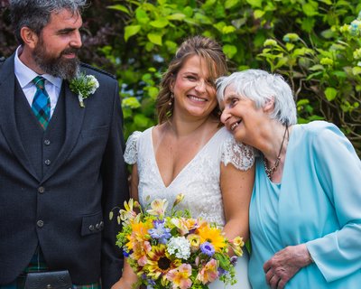 Family portrait Mabie House wedding Family portrait Mabie House wedding