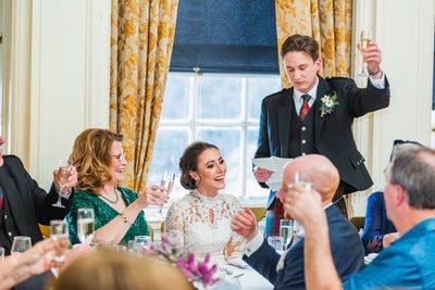 Groom toast wedding breakfast Pollok House Groom toast wedding breakfast Pollok House