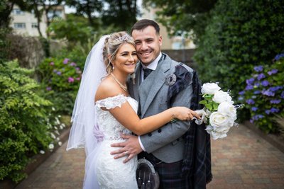 Garden Portrait — Fairfield House Wedding, Ayr Garden Portrait — Fairfield House Wedding, Ayr