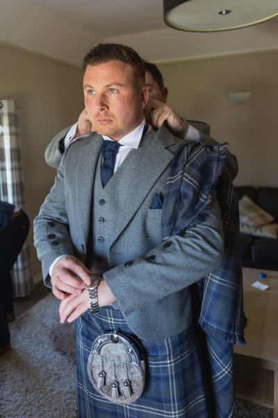 Groom getting ready Ross Priory wedding Groom getting ready Ross Priory wedding