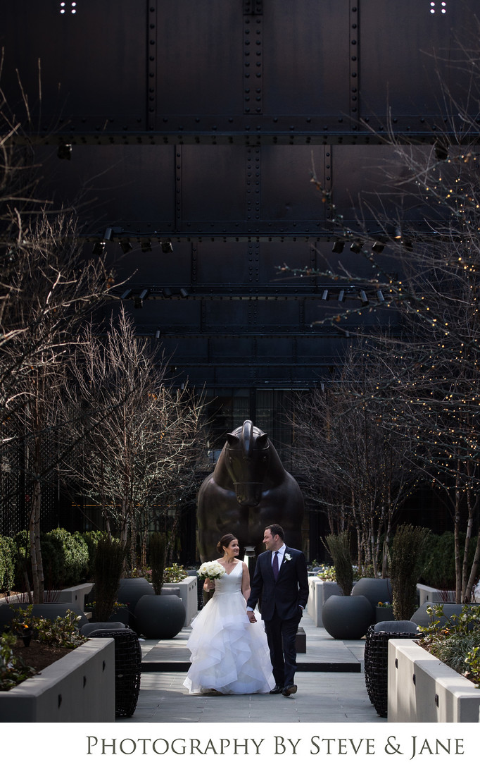 Wedding in the Sagamore Pendry Courtyard Baltimore MD