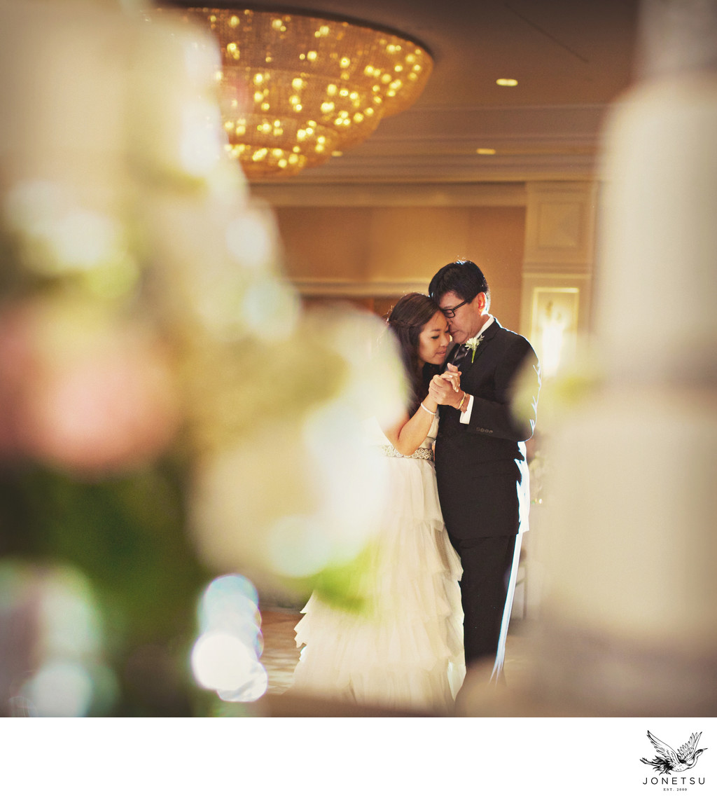 Father daughter wedding dance at Fairmont Waterfront