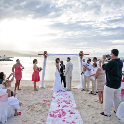 Beach Ceremony in Montego Bay, Jamaica