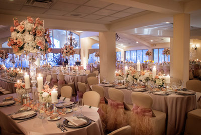Elegant Wedding Reception Ballroom Flowers