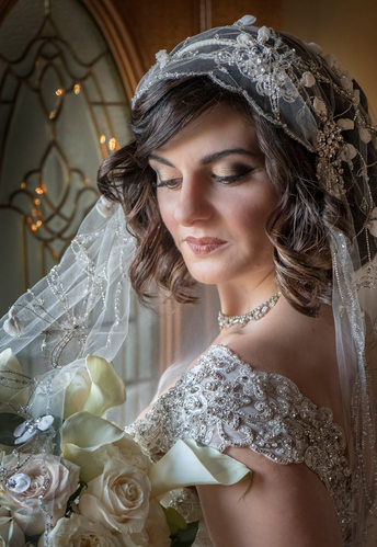 Vintage Style Wedding Dress Headpiece Veil Photos