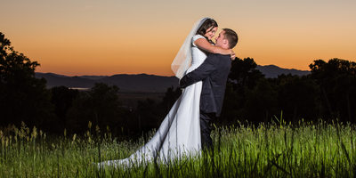 Logan Utah Wedding Photographer at Sunset