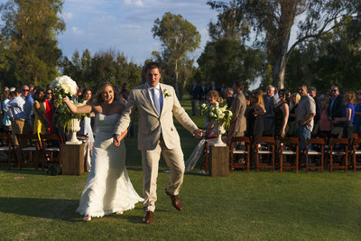 Sally and Peter celebrating after their wedding, Clovis, CA