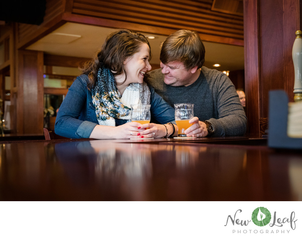 Engagement Session at a Brewery