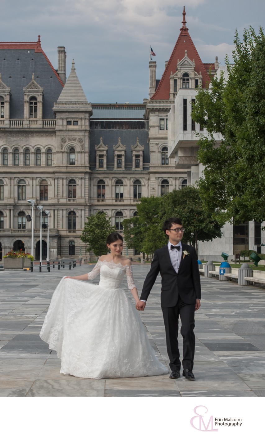 Empire State Plaza Concourse Wedding Photographer