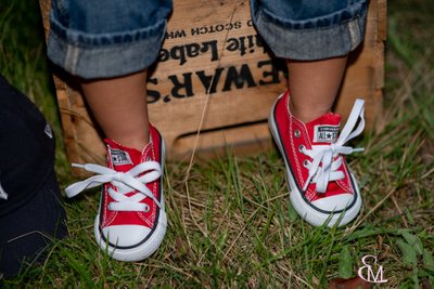 Red Converse Sneakers, Family Portrait Photographer
