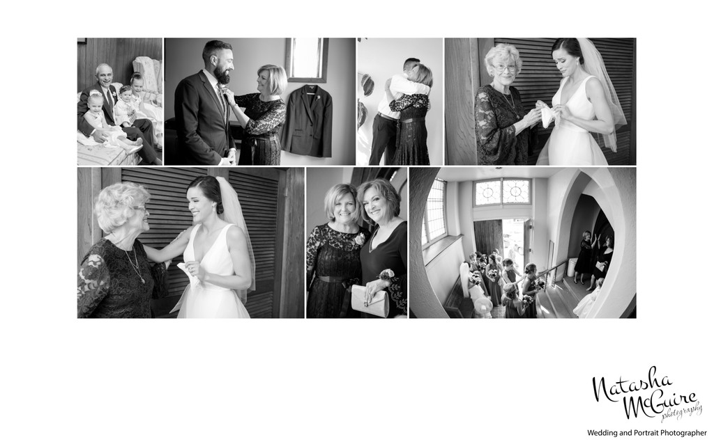 Candid wedding photos before ceremony in Hannibal, MO
