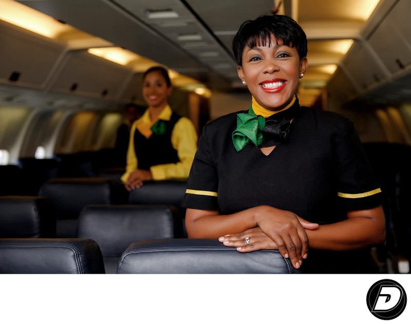 Harlem Portrait Flight Attendant Fly Jamaica Photo
