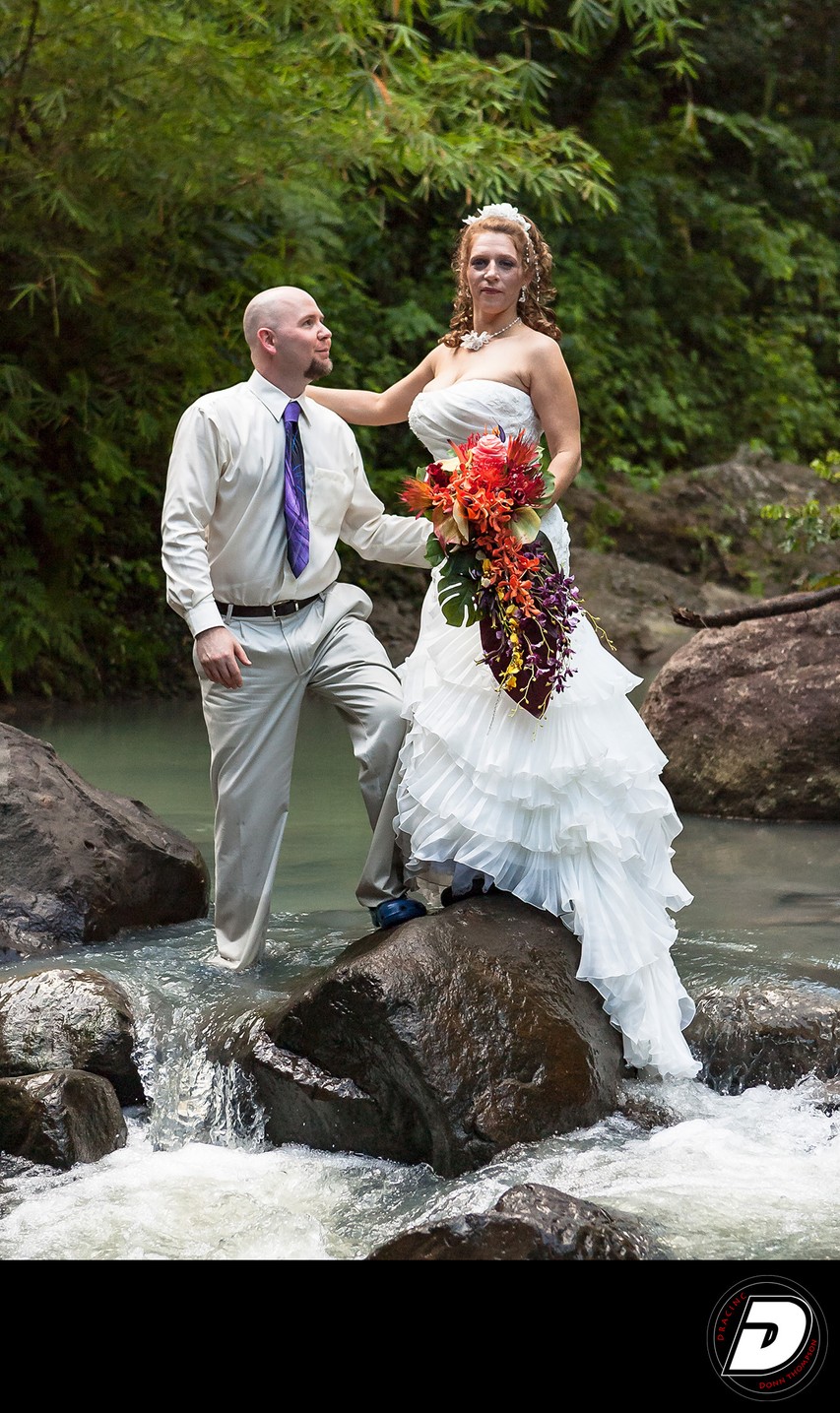  Wedding Couple St Lucia River