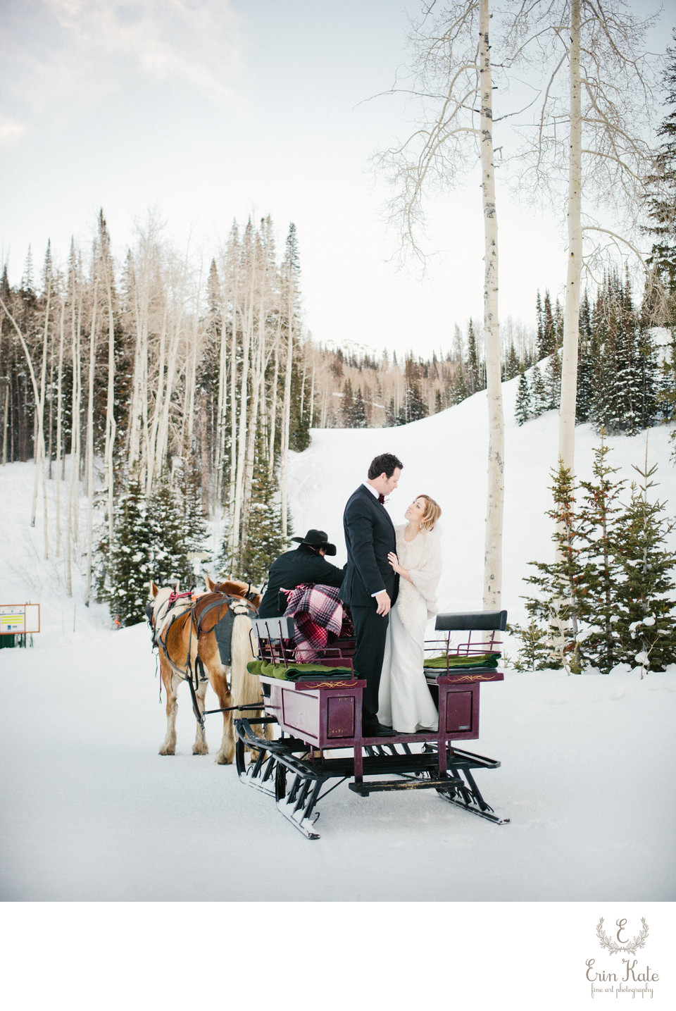 private winter wedding deer valley utah