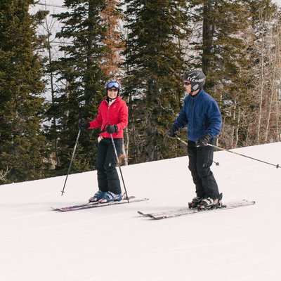 Park City Mountain Resort Skiing Engagement Session