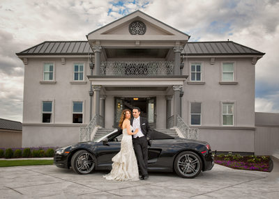 Bride and Groom Audi Race Car