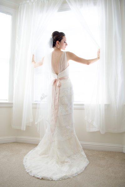 Bride in gorgeous window light