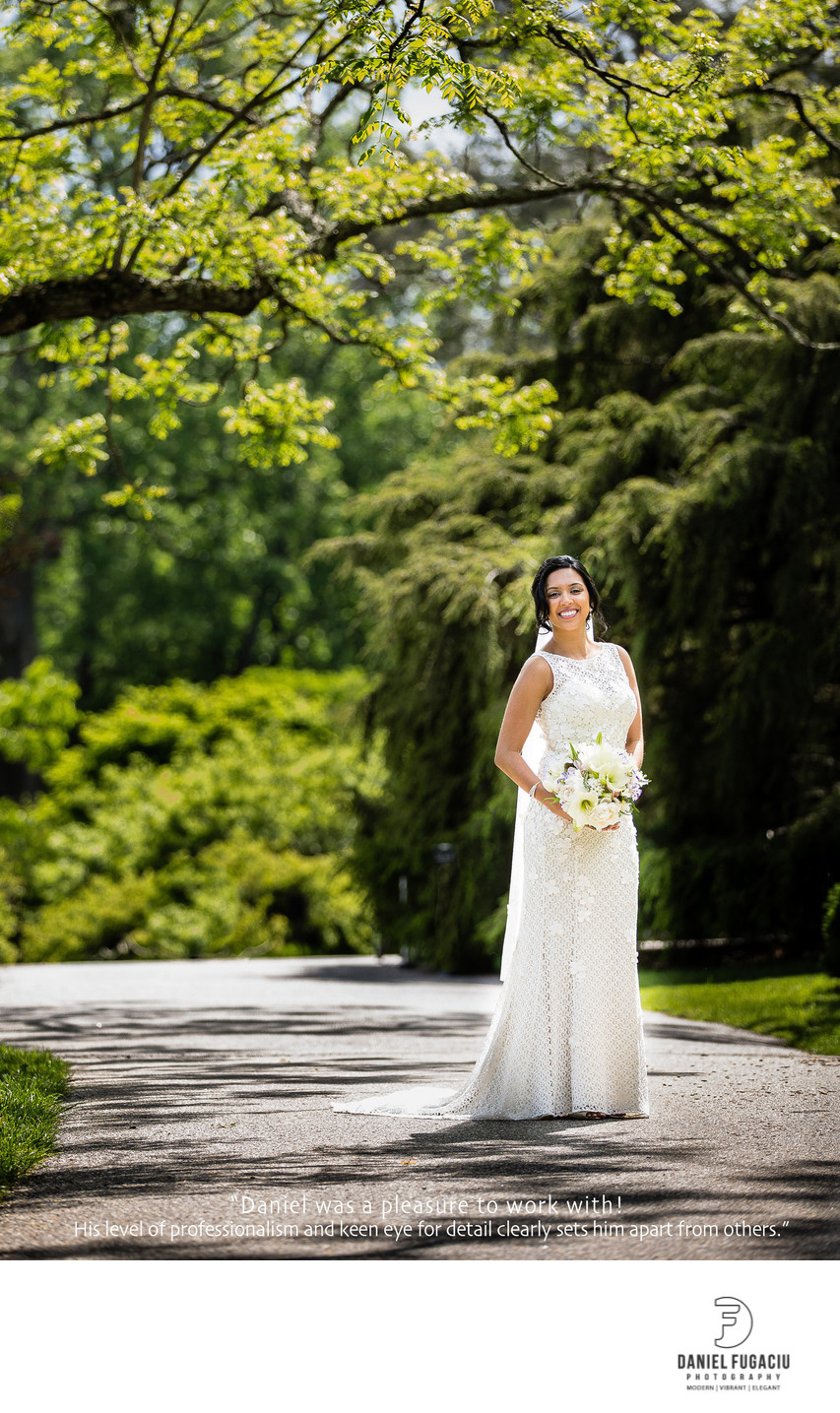 Tyler Arboretum bride photography