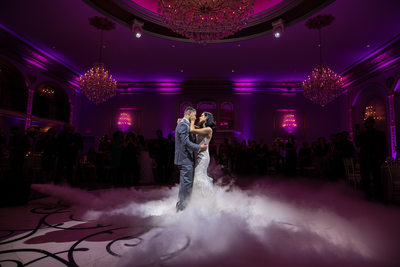Bride and groom first dance at Lucien's Manor in NJ