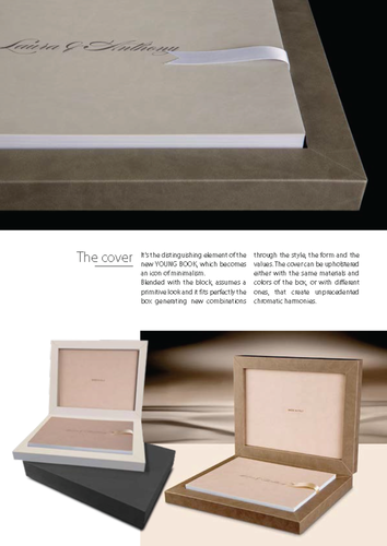 leather wedding album made in Italy