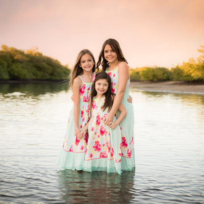 sisters family beach photo shoot Dania Florida
