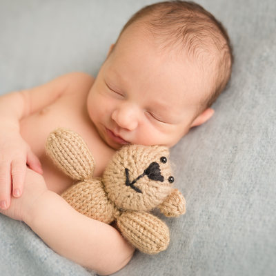 newborn teddy bear South Florida newborn photographer