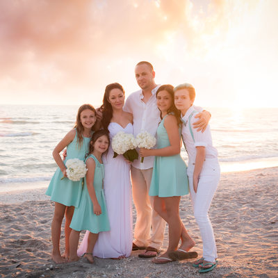 Sanibel Florida best wedding family photographer sunset 