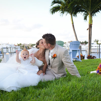 Lighthouse Point Yacht Club wedding baby photographer