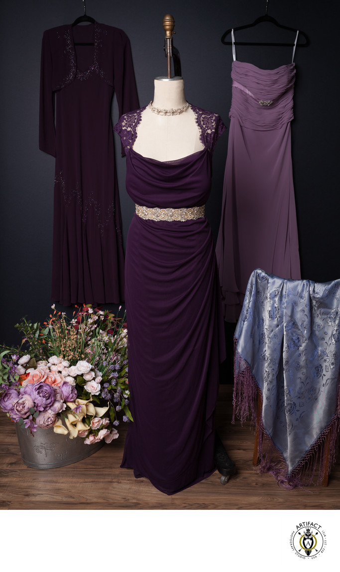 Purple Gowns in the Studio's Wardrobe Collection