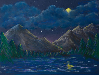 Mountains by Moonlight