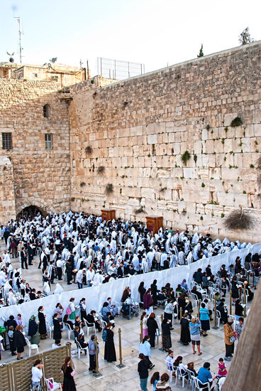 The Western Wall during Holy Week