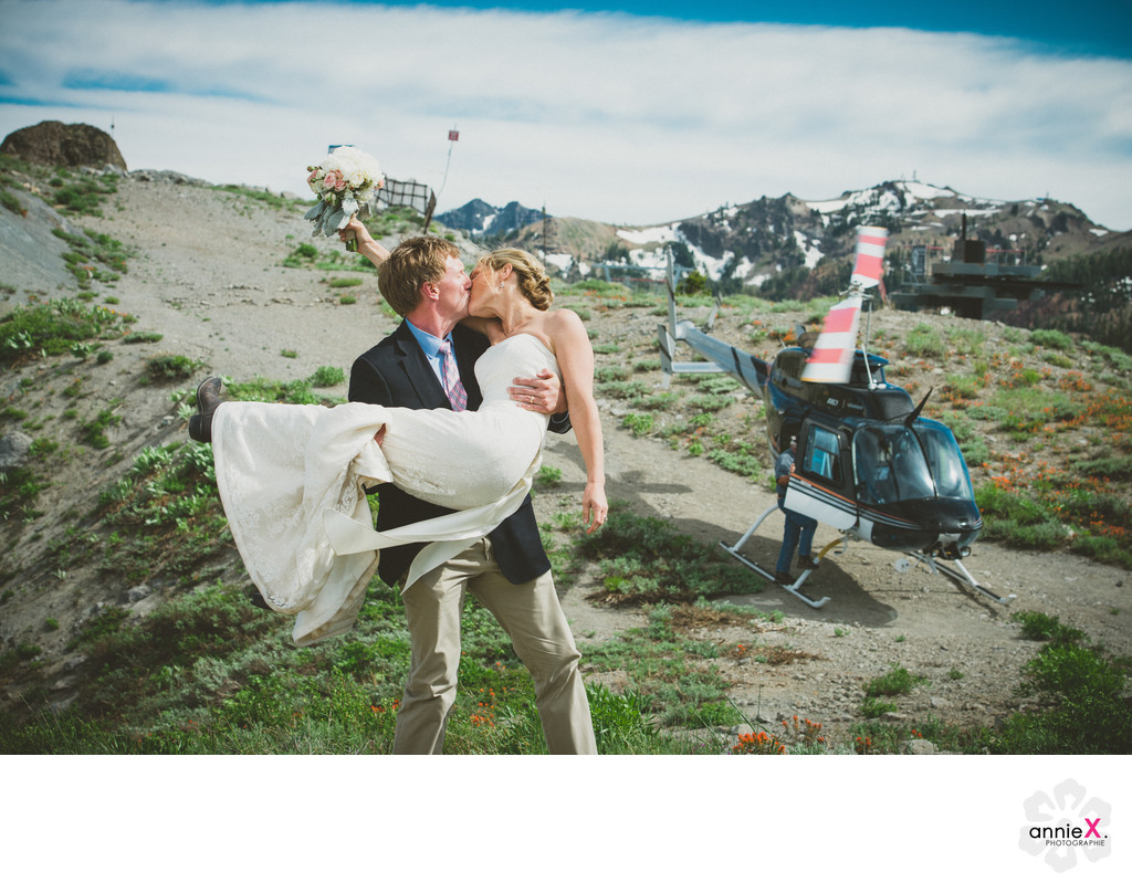 Love on a mountain top in Squaw Valley