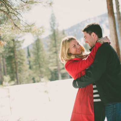 Mountain Top engagement during winter