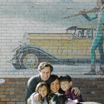 Downtown Truckee family session